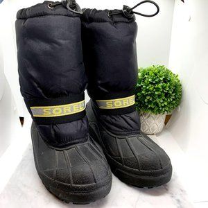 Sorel Black Snow Chariot Insulated Snow Boots 6